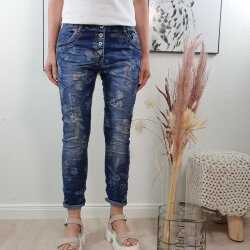 Flower Print Jeans von Karostar