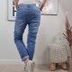 Sweat Denim Boyfriend Jeans von M- 4XL