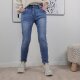 Sweat Denim Boyfriend Jeans von M- 4XL