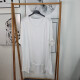 Basic Vokuhila Longsleeve Weiß One Size