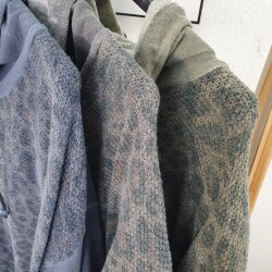 Material Mix Animal Print Sweater
