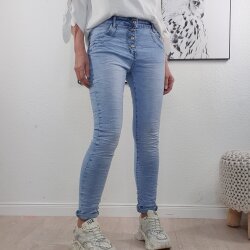 Jewelly  Boyfriend Stretch Jeans Light Wash L