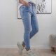Jewelly  Boyfriend Stretch Jeans Light Wash L