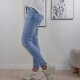 Jewelly  Boyfriend Stretch Jeans Light Wash L