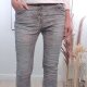 Flower Boyfriend Jeans Hose Flower Grey XL