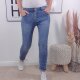 Karostar Stretch Jeans mit Zipper - M bis 4XL