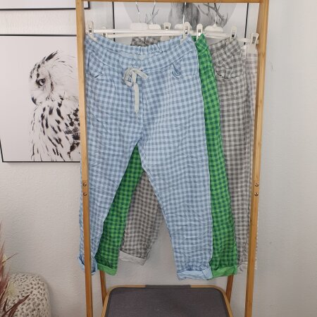 Karierte Schlupfhose