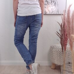 Karostar Boyfriend Jeans- M bis 4XL Denim New Button XL
