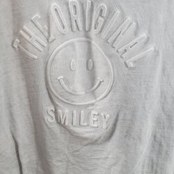 Relief Print Shirt SMILING FACE