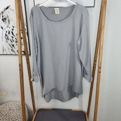 Basic Vokuhila Sweatshirt One Size Grau