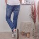 Karostar Boyfriend Jeans- M bis 4XL Washed Denim XL