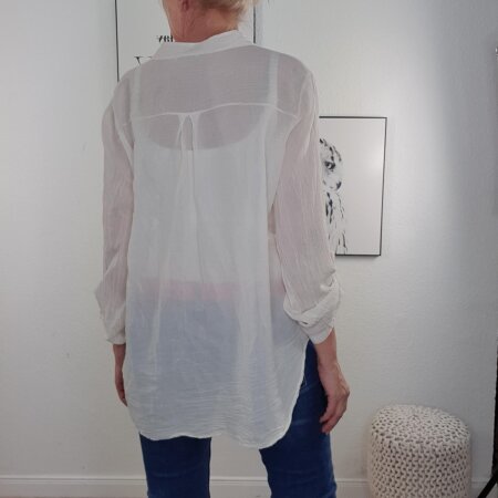 Leichte Vintage Washed Bluse One Size