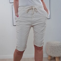 Jogger Schlupf Shorts One Size Beige