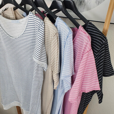 Basic Streifen Shirt One Size