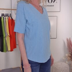 Halbarm Pulli „ Color me up“ Blau