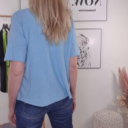 Halbarm Pulli „ Color me up“ Blau