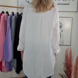 Oversized Musselin Bluse One Size