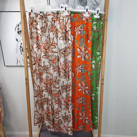 Palazzo Hose Flowers One Size
