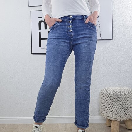 Karostar Stretch Boyfriend Jeans- M bis 4XL Classic Denim M