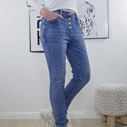 Karostar Stretch Boyfriend Jeans- M bis 4XL Classic Denim M