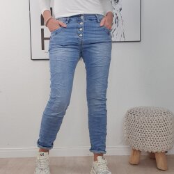 Karostar Stretch Boyfriend Jeans- M bis 4XL Classic Denim XL