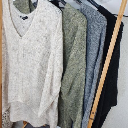 Oversized Vokuhila Pulli One Size