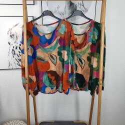 Blusen Shirt FLOWER One Size