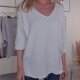 Vintage Frottee Sweater Raw Cuts- One Size 36 bis 44
