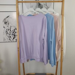 Leichtes Sweatshirt SMILE- One Size (4 Farben)