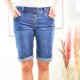 Buena Vista Malibu Damen Shorts| Jeans Shorts mit Umschlag| Kurze Sommer Hose zum Krempeln Midstone XS