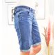 Buena Vista Malibu Damen Shorts| Jeans Shorts mit Umschlag| Kurze Sommer Hose zum Krempeln Midstone XS
