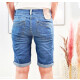 Buena Vista Malibu Damen Shorts| Jeans Shorts mit Umschlag| Kurze Sommer Hose zum Krempeln Midstone XS