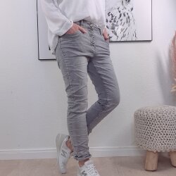 Karostar Stretch Boyfriend Jeans- M bis 4XL Antique Grey XL