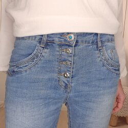 Karostar Stretch Boyfriend Jeans- M bis 4XL Classic Antique Destroyed XL