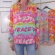 Buntes Blusen Shirt PEACE- One Size