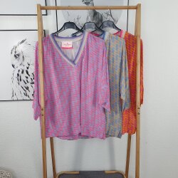 V-Neck Blusen Shirt (3 Farben) - One Size