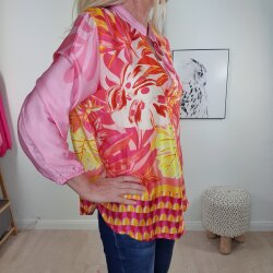 Schlupf Bluse Flower Mix- One Size