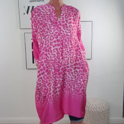 Schlupf Kleid XL LEO mit Taschen- One Size
