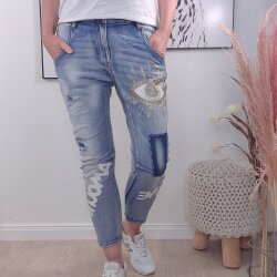 Destroyed Boyfriend Jeans GOLD EYE- von S bis XL