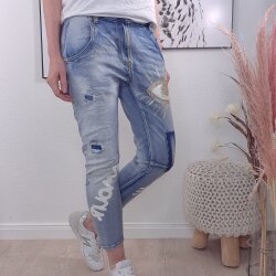 Destroyed Boyfriend Jeans GOLD EYE- von S bis XL
