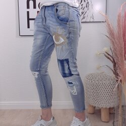 Destroyed Boyfriend Jeans GOLD EYE- von S bis XL