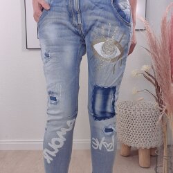 Destroyed Boyfriend Jeans GOLD EYE- von S bis XL