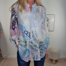 Schlupf Bluse Leaves- One Size