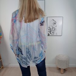 Schlupf Bluse Leaves- One Size