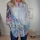 Schlupf Bluse Leaves- One Size