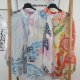 Schlupf Bluse Leaves- One Size