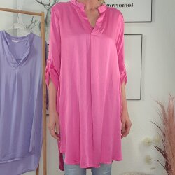 Satin Long Bluse- One Size