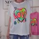 Vokuhila Shirt LOVE- One Size