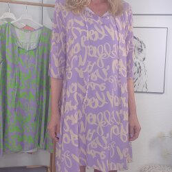 Kurzes Blusen Kleid WRITE ME- One Size (4 Farben)
