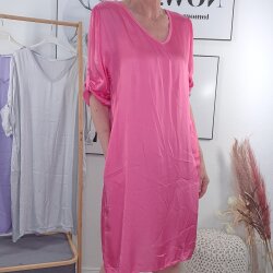 Satin Kleid mit Taschen- One Size (3 Farben)